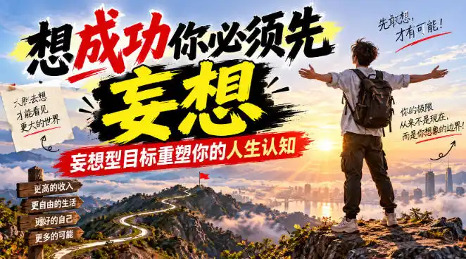 付费文章：想成功你必须先妄想，妄想型目标重塑你的人生认知-资源联盟