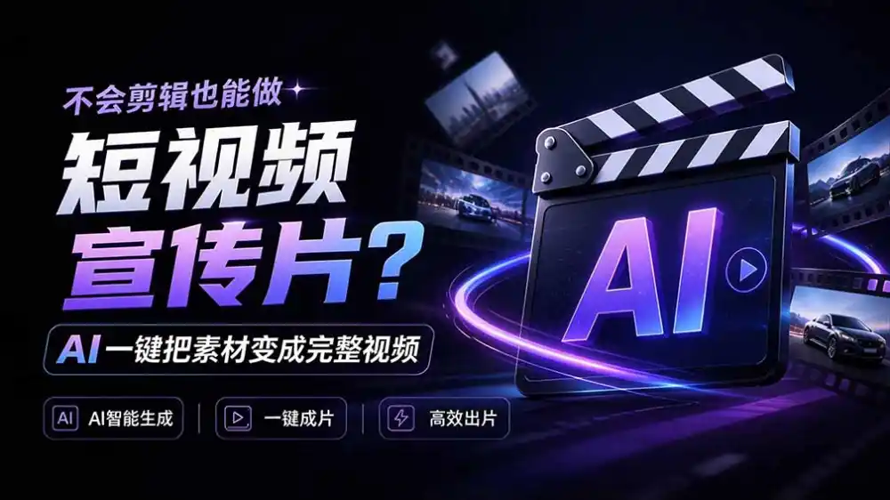 我跪下来了！不会剪辑也能做短视频宣传片？ AI 一键把素材变成完整视频，真是神奇，OpenFilm 超省事-资源联盟