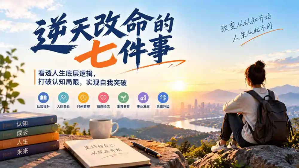 付费文章：逆天改命的七件事，看透人生底层逻辑，打破认知局限，实现自我突破-资源联盟