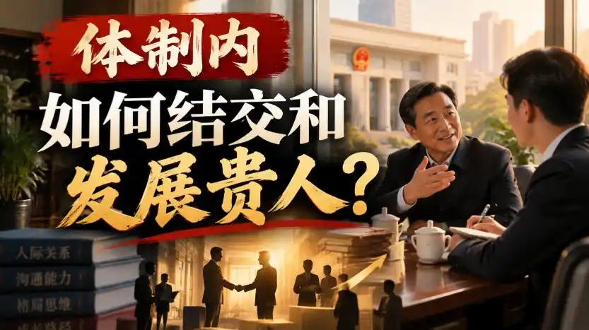 某公众号付费文章：体制内，如何结交和发展贵人?-资源联盟